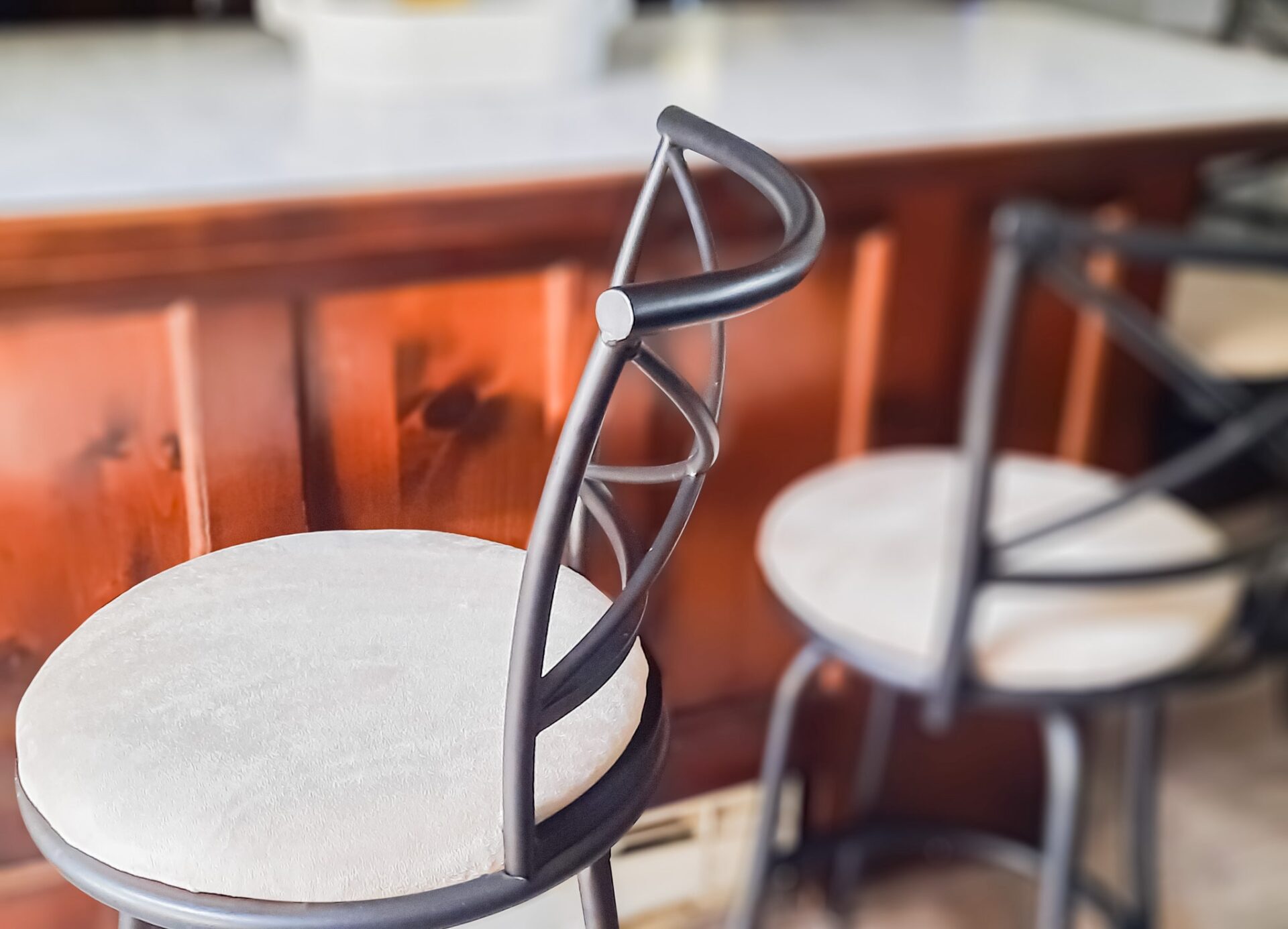 How to Reupholster Bar Stools Katie T's Home