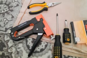 Tools for Reupholstering Bar Stool