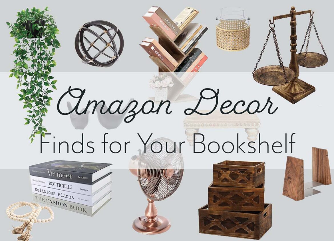 Amazon Décor Finds for Your Bookshelf