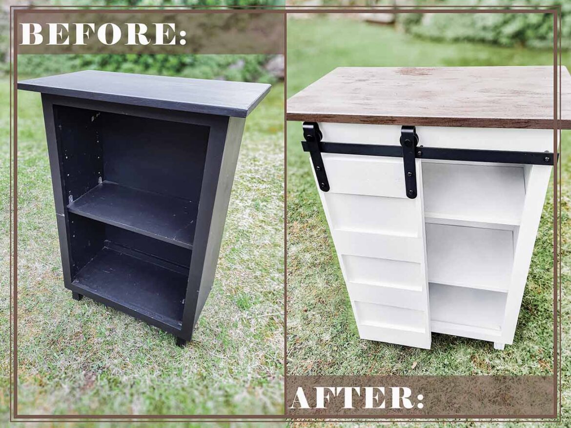 Bookcase Transformation DIY Makeover Idea