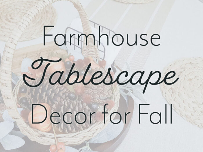 DIY Practical Fall Tablescape Décor