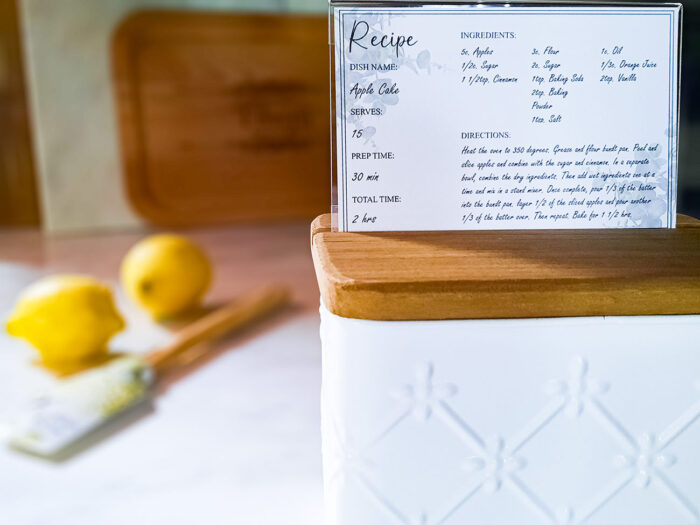 How to Use these Easy Printable and Fillable Recipe Cards for Kitchen or as a Gift