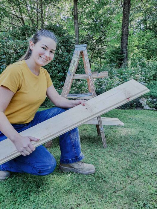 Shiplap for the Decorative Ladder Upgrade