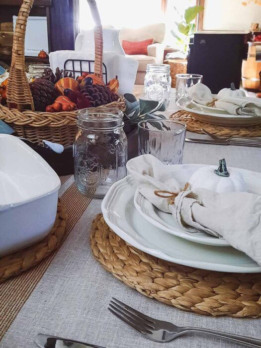 Secrets of a Modern Farmhouse Instagram Worthy Friendsgiving Table Setting
