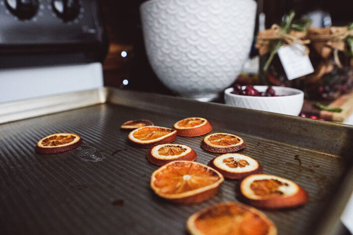Christmas Dried Oranges in the Kitchen