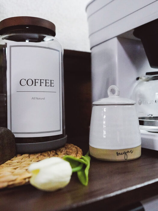 Coffee Station Ideas for the Farmhouse Home-Refreshing and Rustic Spring Makeover