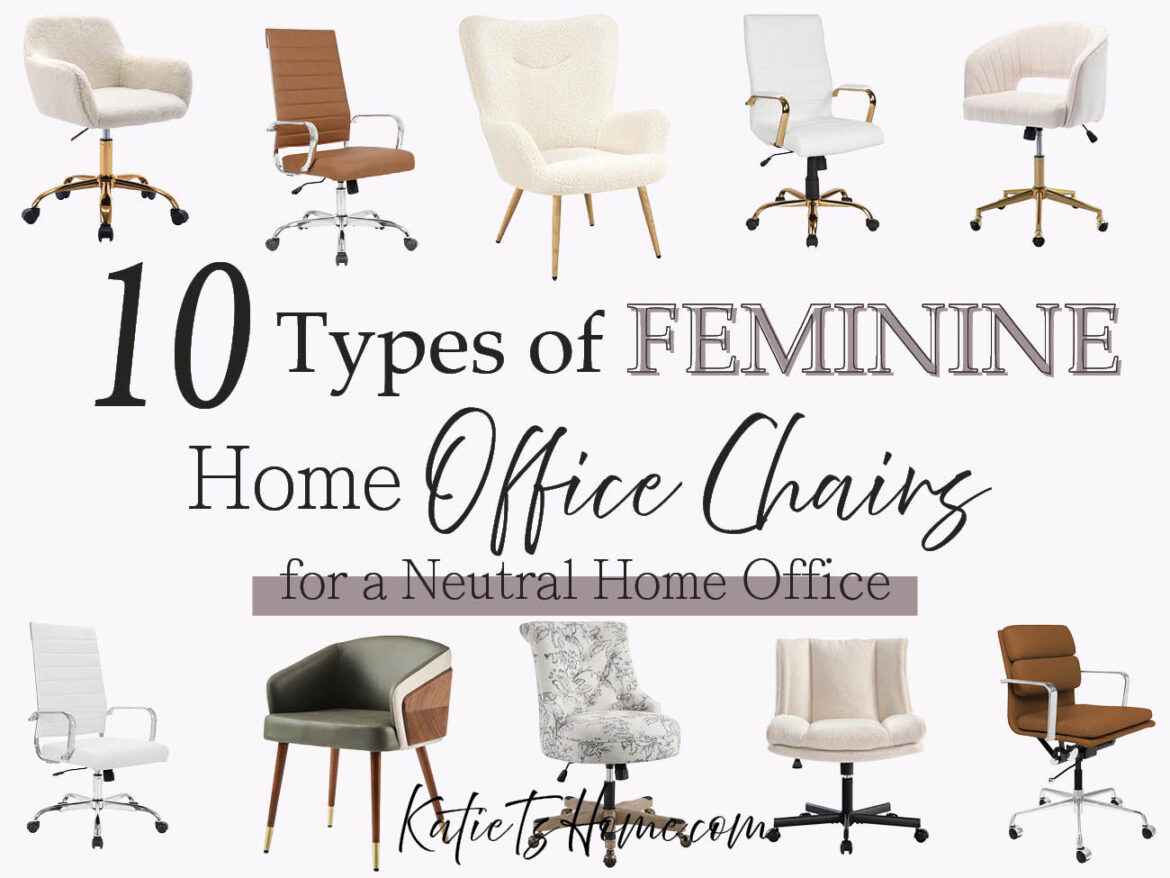 10 Feminine Office Chair Ideas for the Neutral Home Office