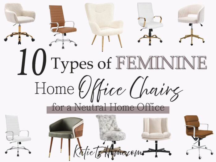 10 Feminine Office Chair Ideas for the Neutral Farmhouse Home Office