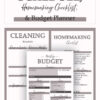 Cleaning Schedule- Homemaking Tasks- Budget Planner- Feminine- Mauve- Katie T's Home