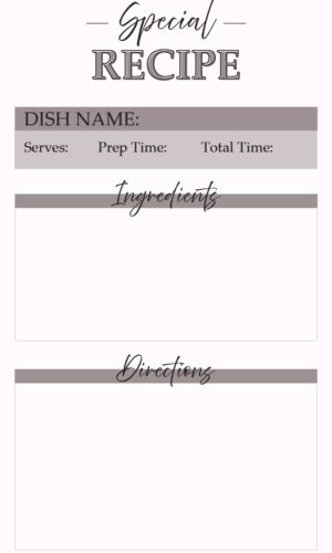 Recipe Card