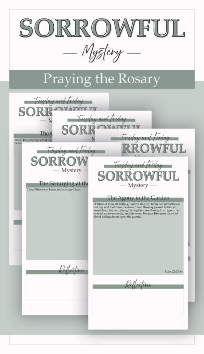 Sorrowful Rosary Bundle Deal- Evergreen Fern- Katie T's Home