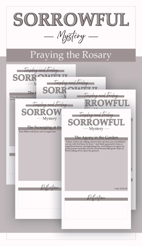 Sorrowful Rosary Bundle Deal- Mauve- Katie T's Home