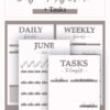 Weekly, Daily, Monthly Calendar, Tasks- Feminine- Mauve- Katie T's Home