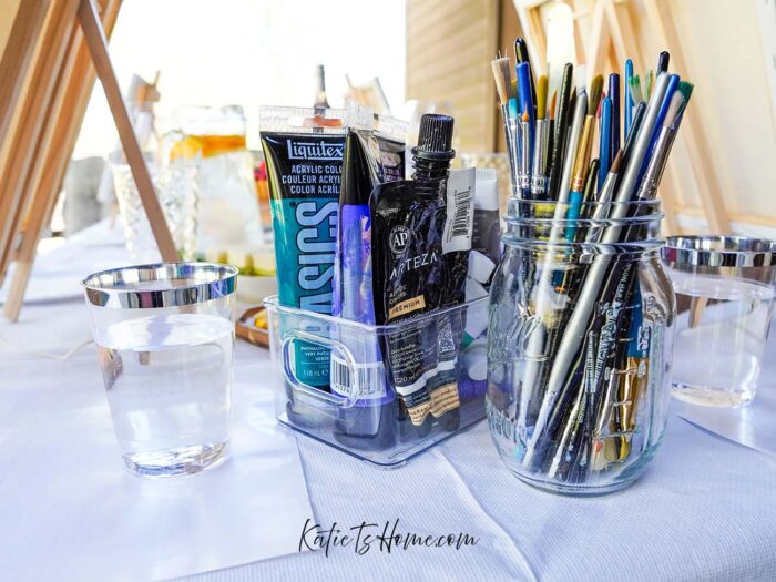 Paint Supplies and Essentials for Hosting a Painting Night with the Girls- Katie T's Home