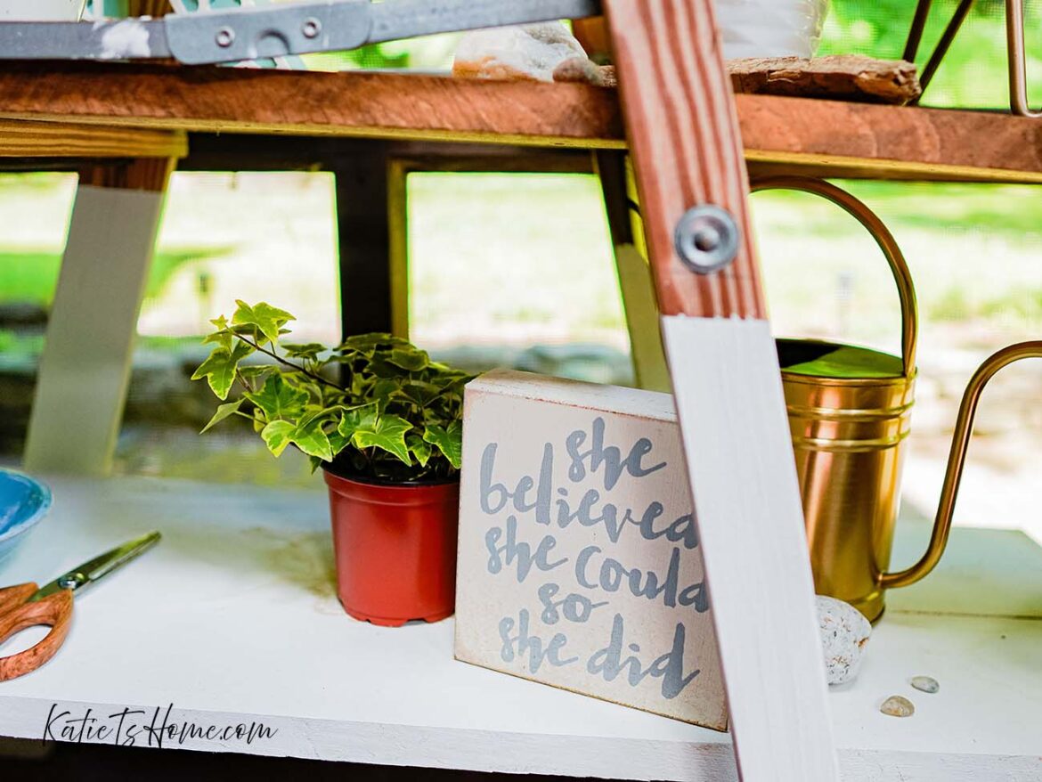 9 Styling Ideas to Decorate a Modern Cottage Ladder Shelf