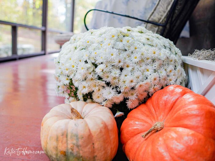 Rustic Fall Porch Decorating Ideas for a Cozy Cottage Home- Homemaking with Katie T's Home